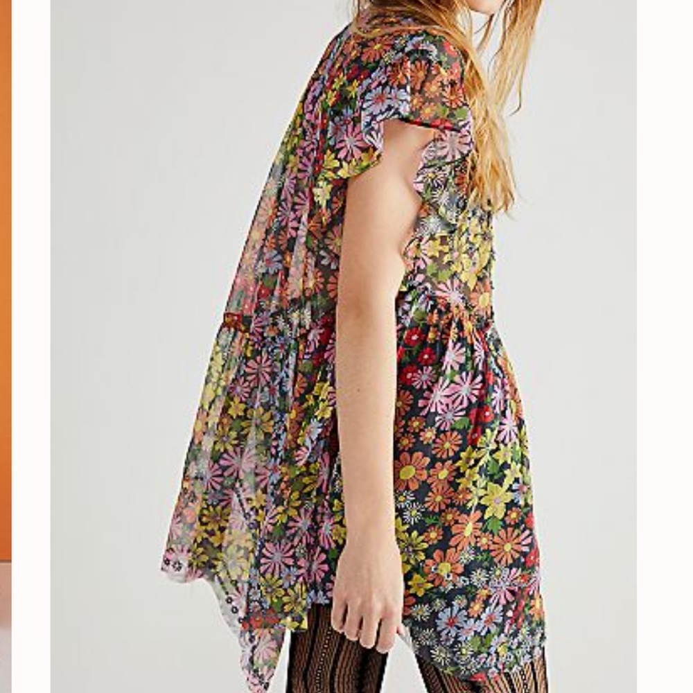 MAJOR ISO Daisy Chiffon Tunic Free People